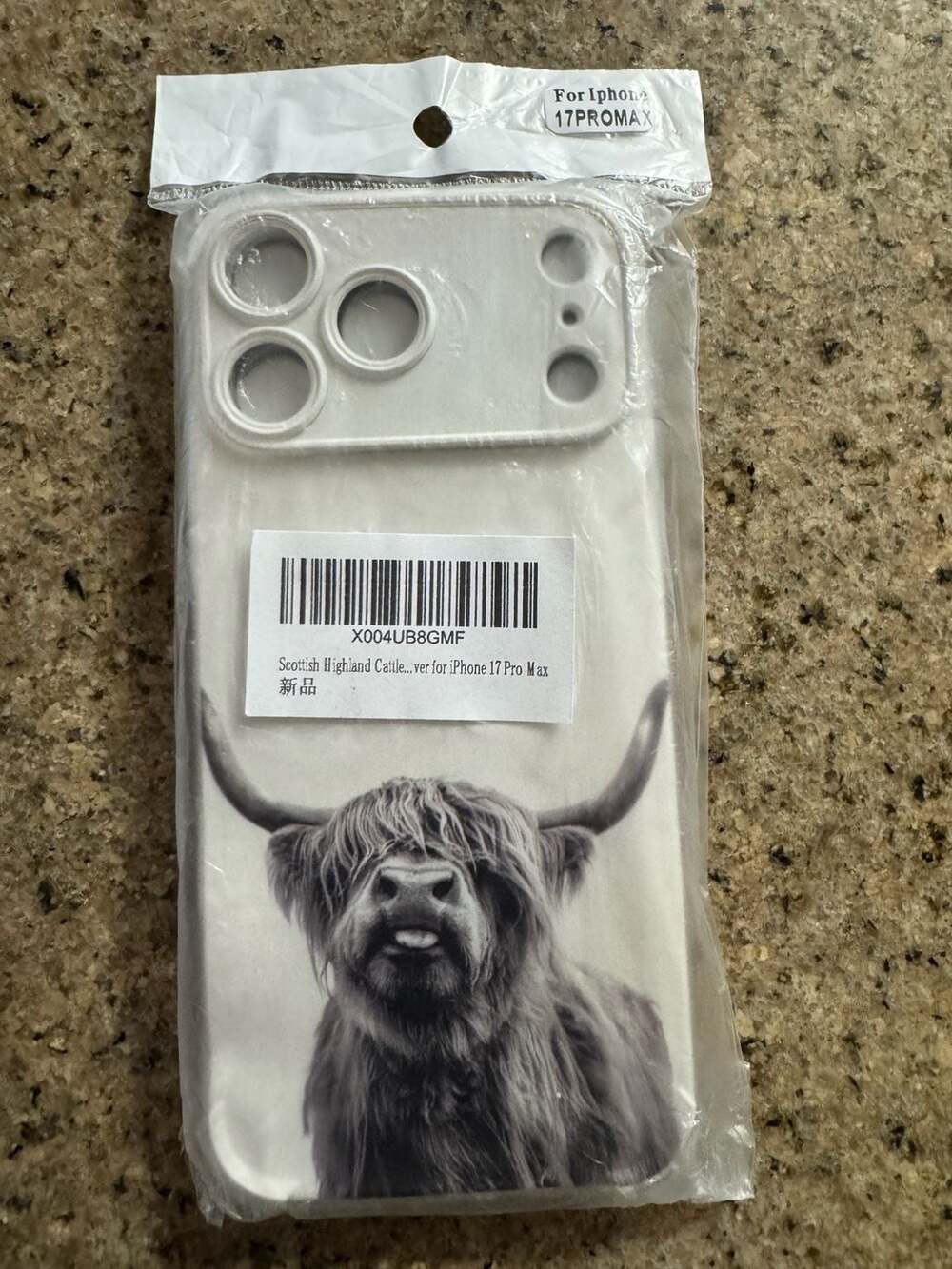 Highland Cow iPhone 17 Pro Max Phone Case